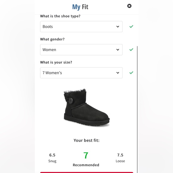 UGG Mini Bailey Button II- Short Black - Picture 9 of 11